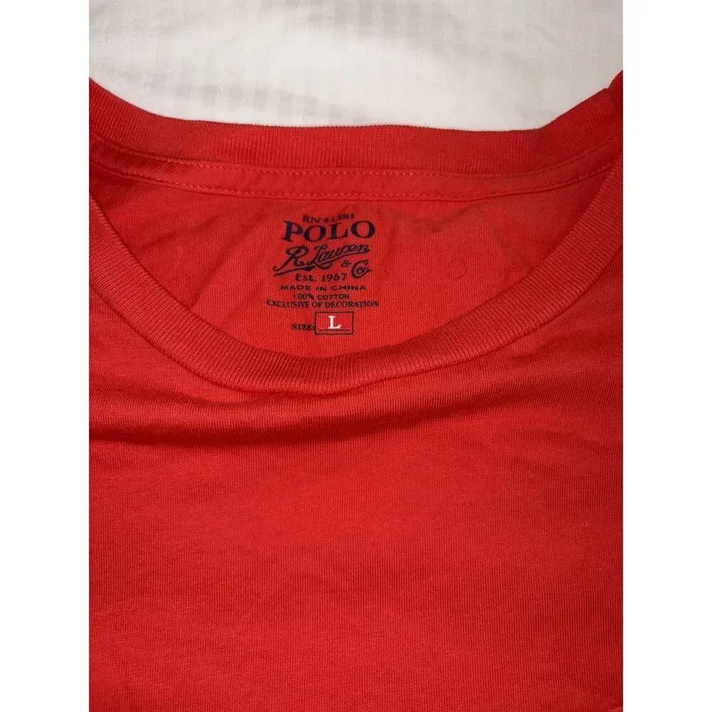 Men’s Red Polo Pony Rider Logo Large